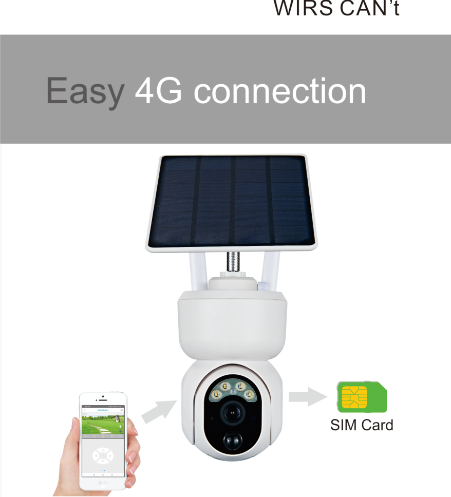 2MP Outdoor 4G Solar Camera WIFI Motion Detection Two Way Audio Security Camera